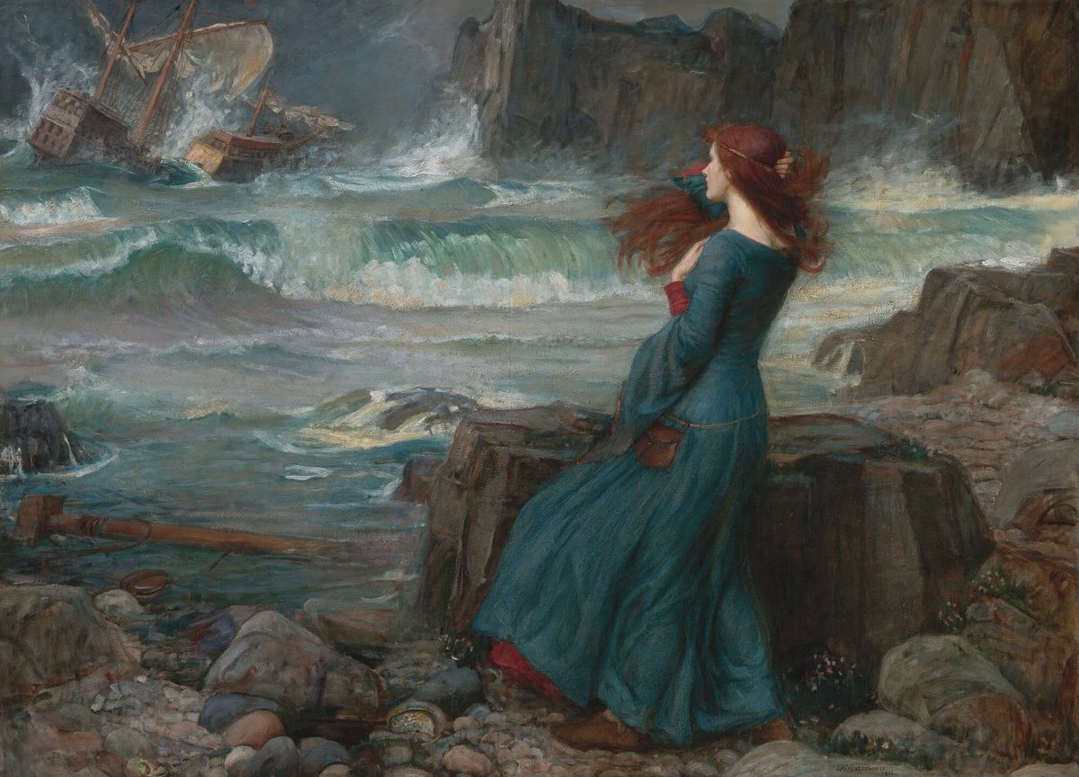 DailyClassicArt's tweet photo. John William Waterhouse - "Miranda, The Tempest" (1916) https://t.co/7Iv6MtExqp