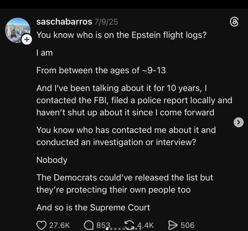 commons96055467's tweet image. Sascha Riley is in the Epstein file. Release the file. 
#SaschaRiley #SaschaBarros