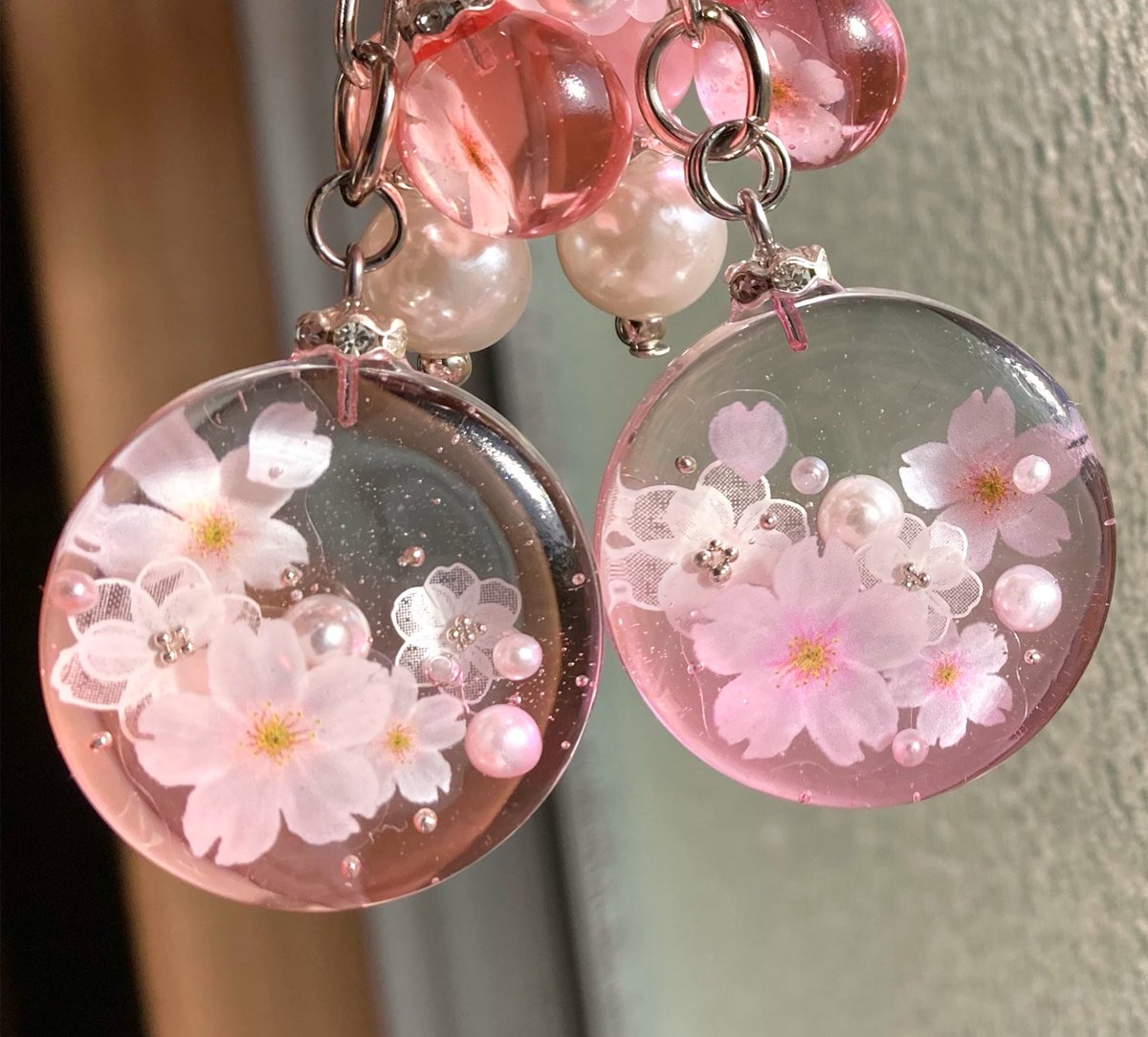 ⁡桜バッグチャーム🌸

#レジン  #ハンドメイド #バッグチャーム #桜
