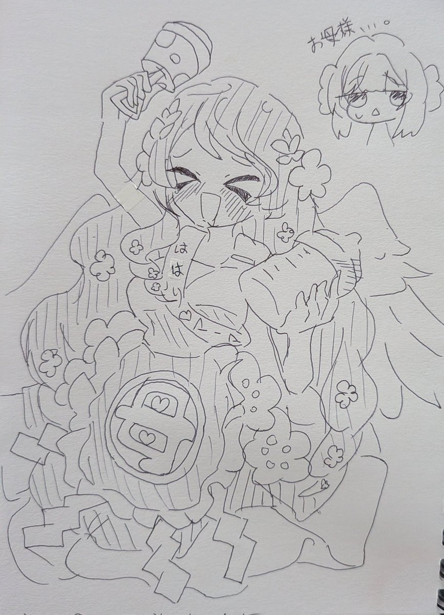 ういちゃんのMV見てこれしか頭に思い浮かびませんでした(ﾉ´∀｀*)💦
#花園羽々里 
#100カノファンアート 
#ウィマーマ・サーガ