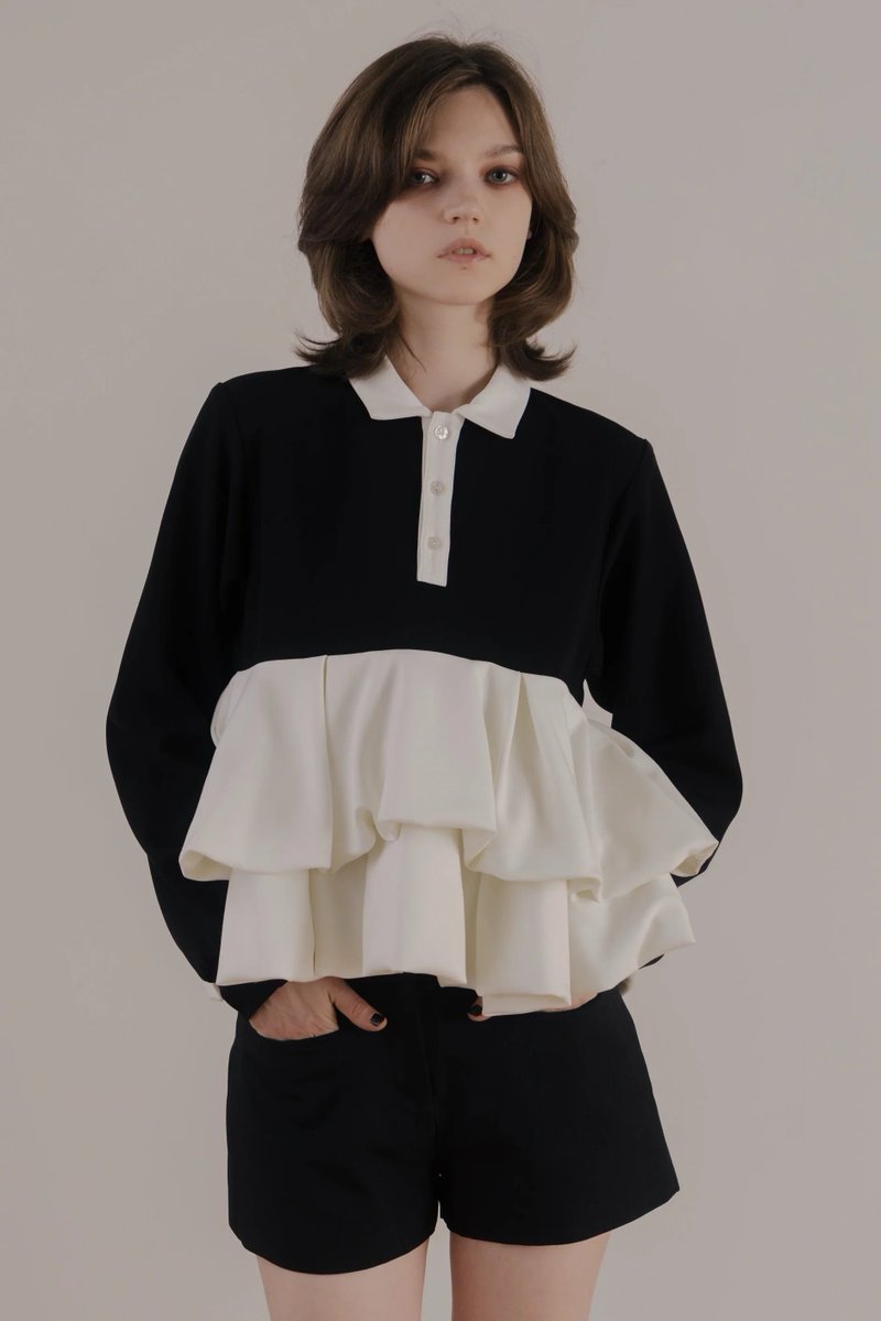 【新品タグ付き】THE TOE Hydra Peplum tops S サイズ Hydra Peplum Tops