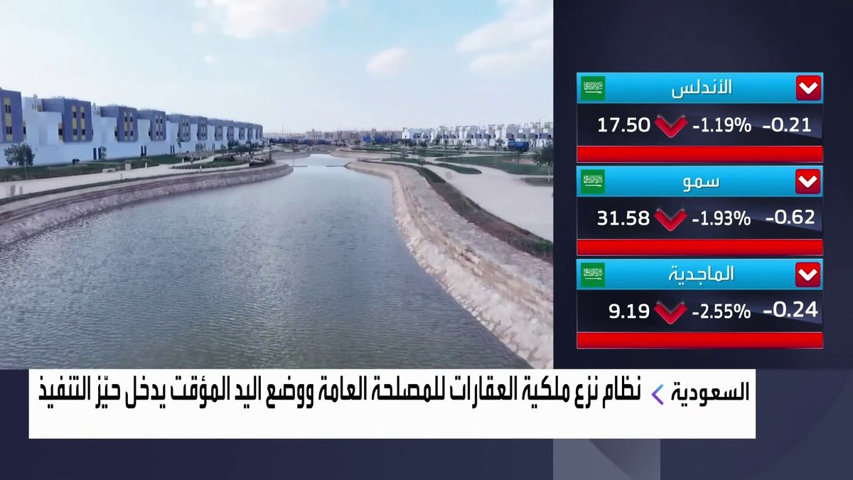 نظام نزع ملكية العقارات للمصلحة العامة ووضع اليد المؤقت يدخل حيّز التنفيذ السعودية افتتاح الأسواق _Business 