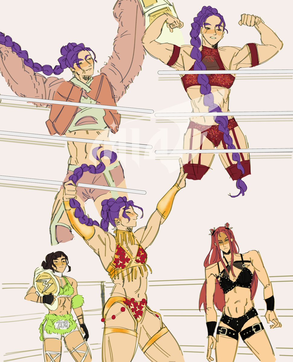 finished wrestler #Polytrix au commission for <a href="/DrWalshsStrap/">Els</a> !!!

thank you so much for comming me i loveyou so bad