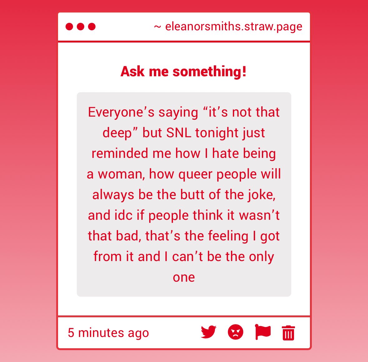 i agree 110% this is what has me feeling down too