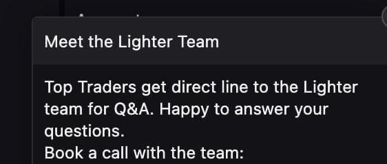 robbie_jeo's tweet image. GLighter! Because I’m a top 1% trader on Lighter, I was given the opportunity to get direct access to a meeting with the Lighter team.

Before the meeting, I want to give you a chance to submit questions for the Lighter team with one condition:
the question must be important to…