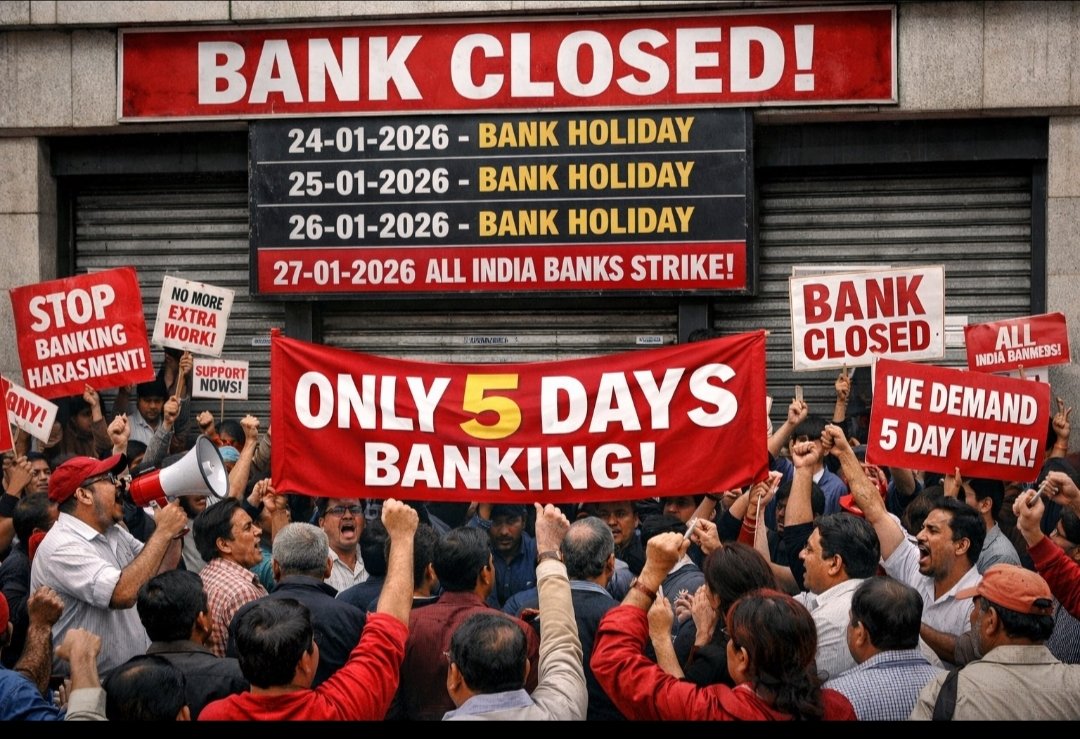 #Implement5DayBanking

We Demand 5 Days Banking