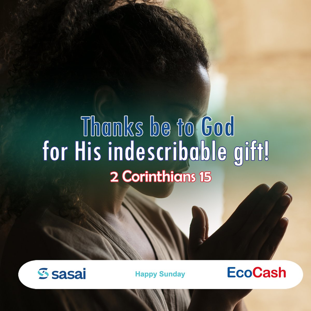 Jumapili Njema 🌞

2 Wakorintho 9:15
 Shukrani zimrudie Mungu kwa kipawa chake kisichoelezeka!

Jumapili hii, EcoCash inakukaribisha utulie, ushukuru 🙏, na ufurahie amani inayotokana na moyo wa shukrani 🕊️.

📞 Huduma kwa Wateja: 444

#HappySunday 🌿