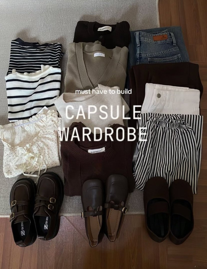 rimarecs's tweet image. Less clothes, more style.
A capsule wardrobe you’ll keep reaching for💙🤎