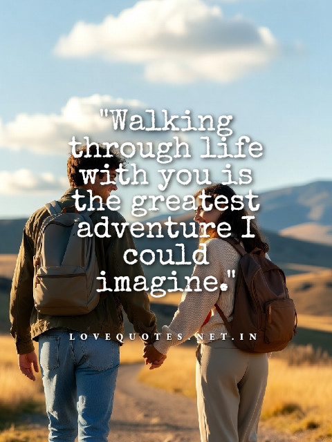 lovequotesbuzz's tweet image. “Walking through life with you is the greatest adventure I could imagine.” 🌟❤️

#LifeAdventure #TogetherForever #LoveJourney #HeartConnection #SharedMoments #SoulmateVibes #RomanticJourney #HappinessTogether #LoveQuotes #QuoteOfTheDay 

lovequotes.net.in/inspirational-…