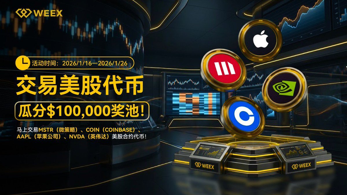 在WEEX，也能用U 玩“美股走势”了。 这次直接上线的都是熟面孔： MSTR、COIN、AAPL、NVDA，全是硬货。 不是去买股票，而是用