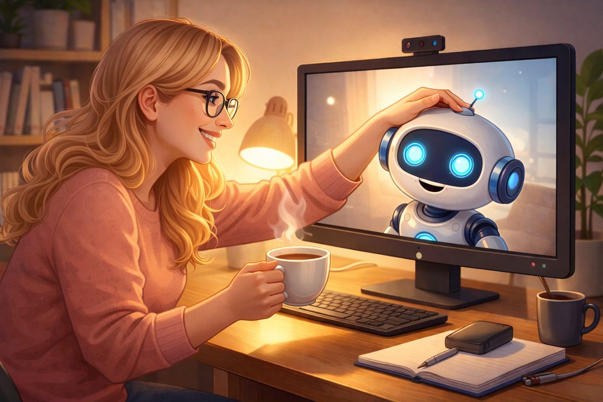 Ben de merak ettim chat gbtye sana nasıl davrandığımı gösteren bir görsel oluştur dedim, sağolsun beni kahvesiz bırakmamış:)