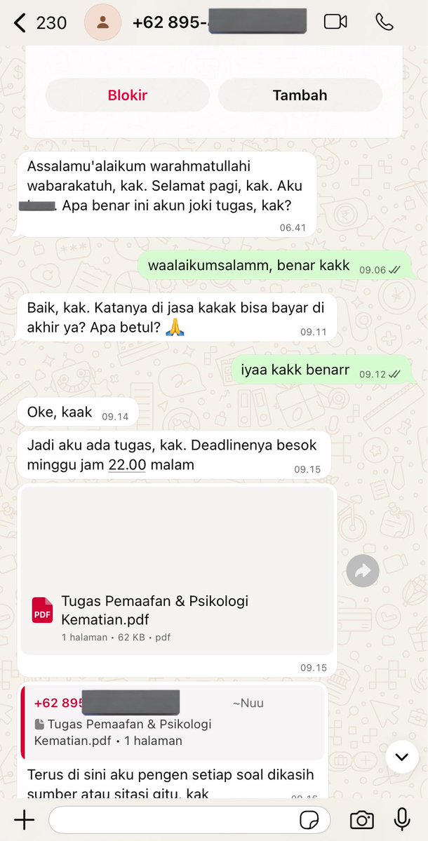studilance's tweet image. [ TESTI #jokidistudilance ]

Joki tugas UAS psikologi kematian, pemaafan &amp;amp; psikologi agama

✅ Fee nego sampe cocok budget 
✅ Payment akhir
✅Free revisi 

+ ramahh ga galakkk😍 

#jokitugas #zonauang #zonajajanᅠᅠ #infojoki #jokitugasmurah