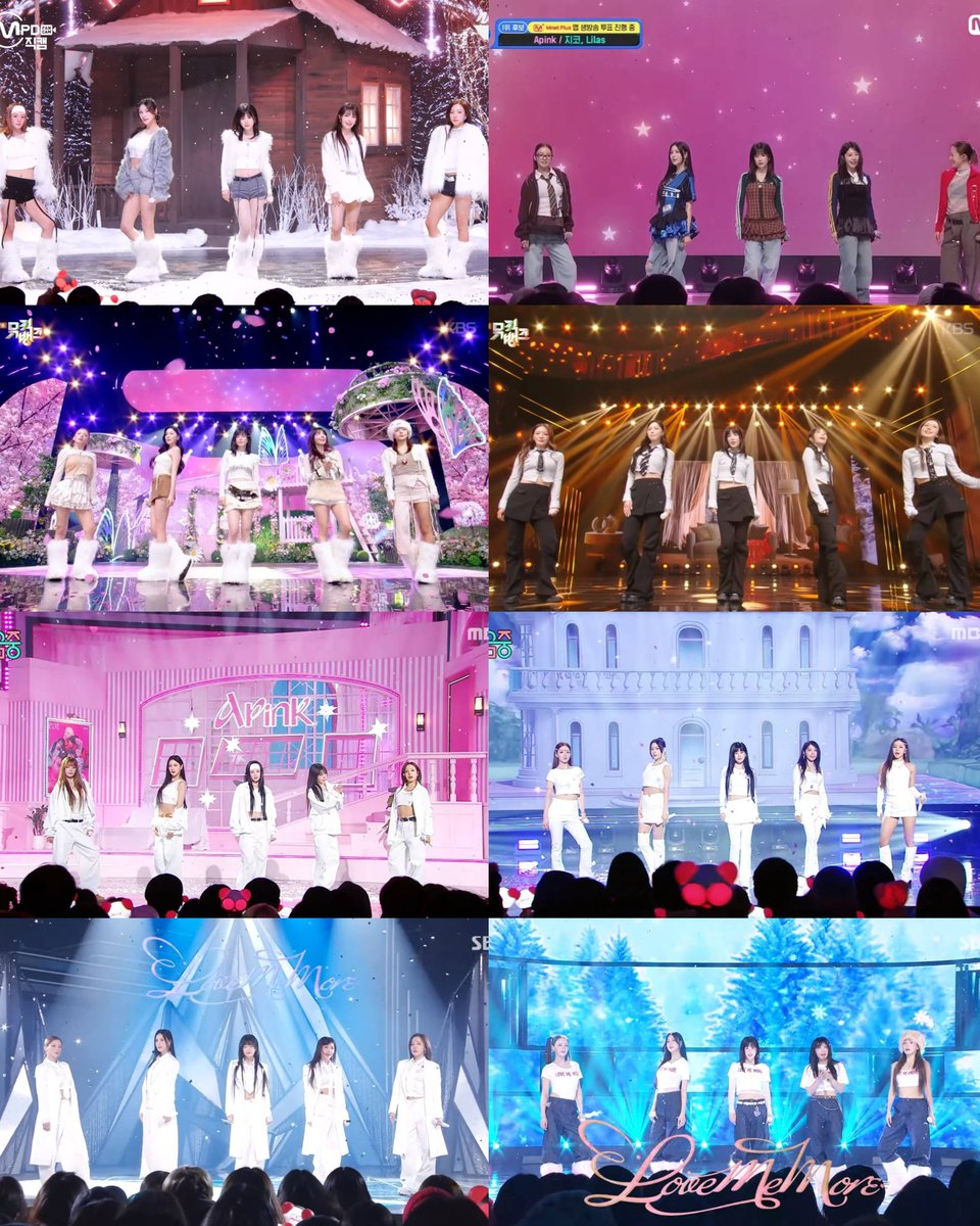 Apink’s Love Me More music show promotions have now ended. Thank you so much, Apink! It’s been a great and memorable performance. 💖

#에이핑크