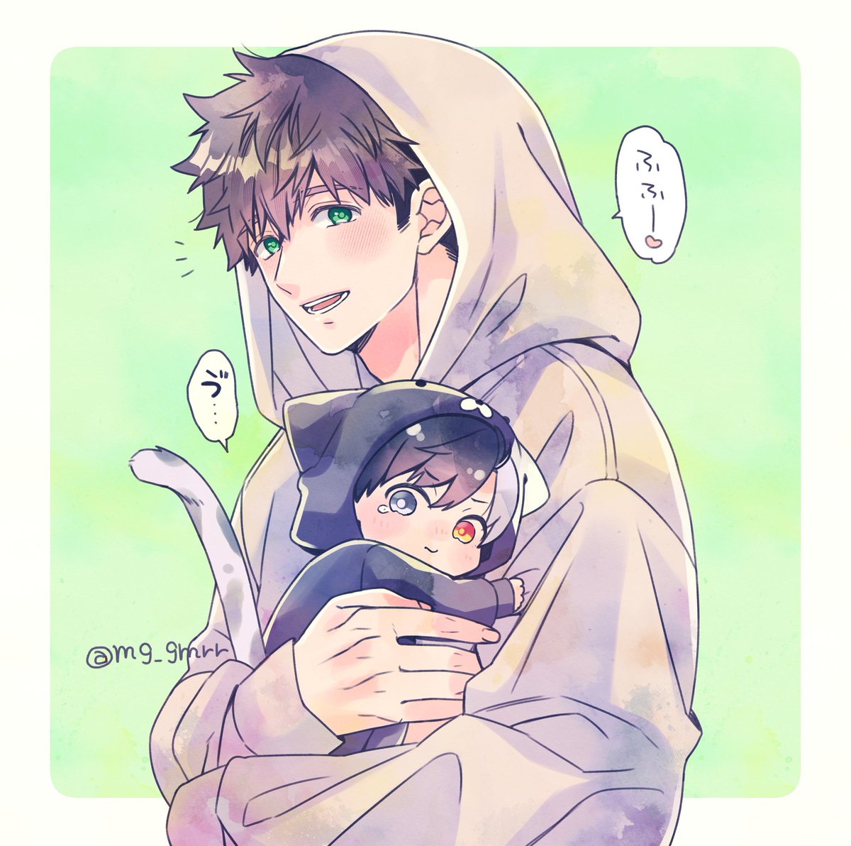 【かめさく🐢🌸】
パーカー🐢とぐずり🐈🌸