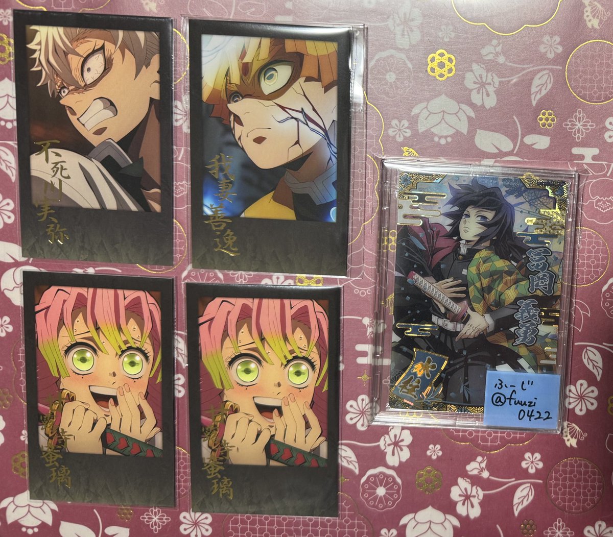 鬼滅の刃 ufotableダイニング お楽しみくじチェキ風ブロマイド 缶