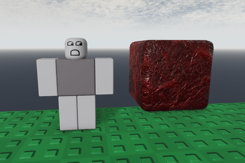 stubsusername's tweet photo. do you guys l;ike my meat cube #roblox #meatcube #robloxmeatcube https://t.co/SugJENrMcl