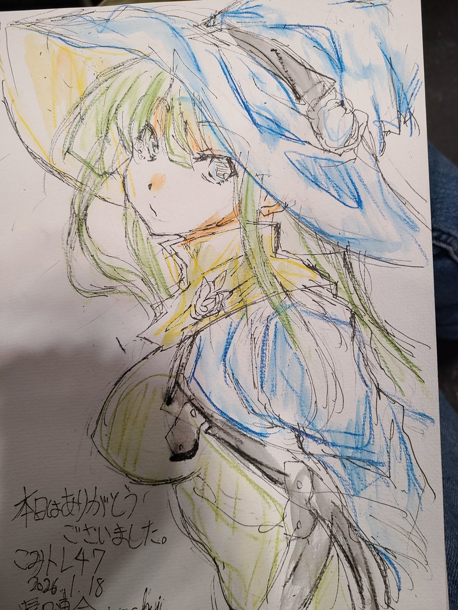 今回もスケブたくさん描かせてもらいました。もう一枚ぱすちゃのルーシー描かせてもらったんですけど写真取り忘れ 