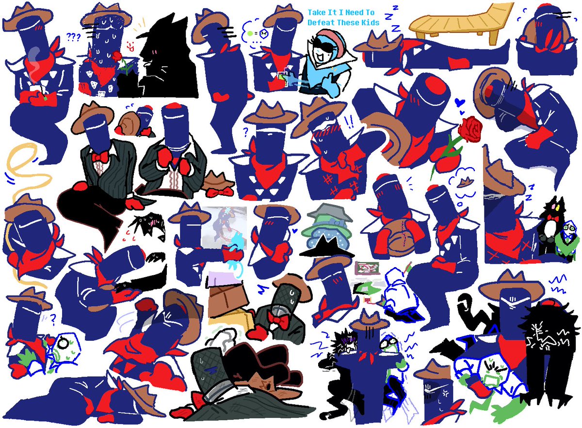 So_Plue's tweet image. jongler doodle page 2

#deltarunemike #jongler #battat #pluey