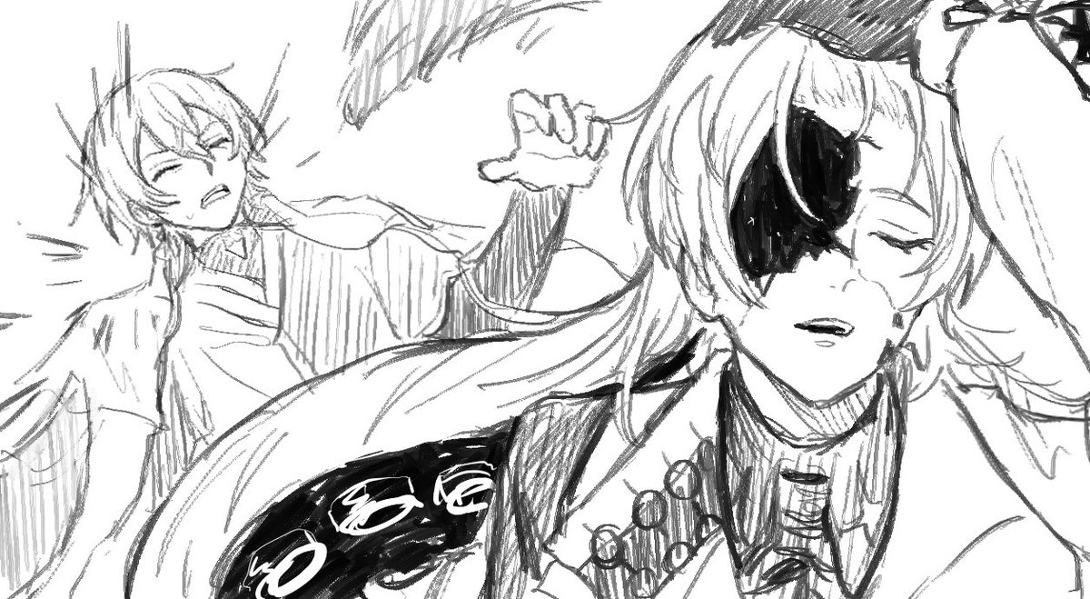 友達に言われて描いた