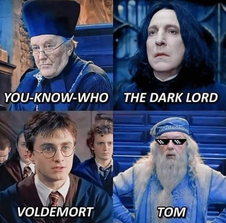 TheDailyHPotter's tweet image. The character with many names 😈