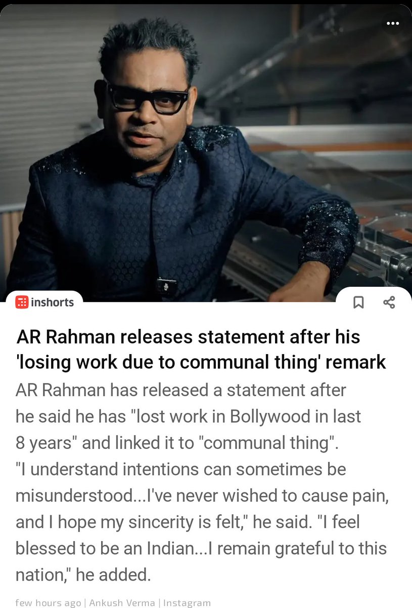 <a href="/SirPareshRawal/">Paresh Rawal</a> Doesn't sound like an apology, so who is doing the communal thing?

Or the pseudo secularism of bollywood has been called out?