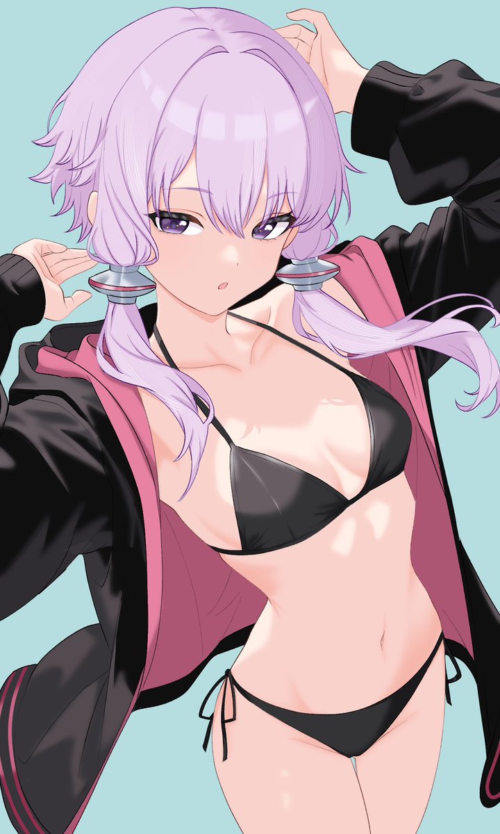 ビキニとパーカーはいい
#結月ゆかり 