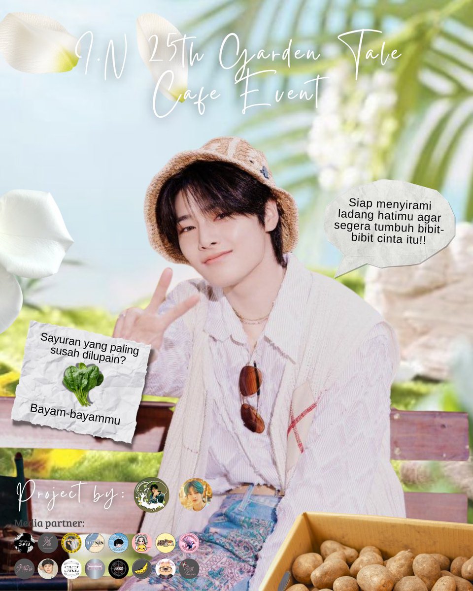 yangjeonginID's tweet photo. 🪴Welcome to the Garden!🫜

Let’s step into the Garden Tale to Celebrate I.N’s 25th Birthday in Jakarta!

🍓Snowberry, Blok M
🍓Feb 8th, 2026
🍓11.00 - 19.00 WIB

Tag your moments to @yangjeonginid &amp; @/jeongingold using #I_N25thGardenTale https://t.co/4k6ToF1HLw
