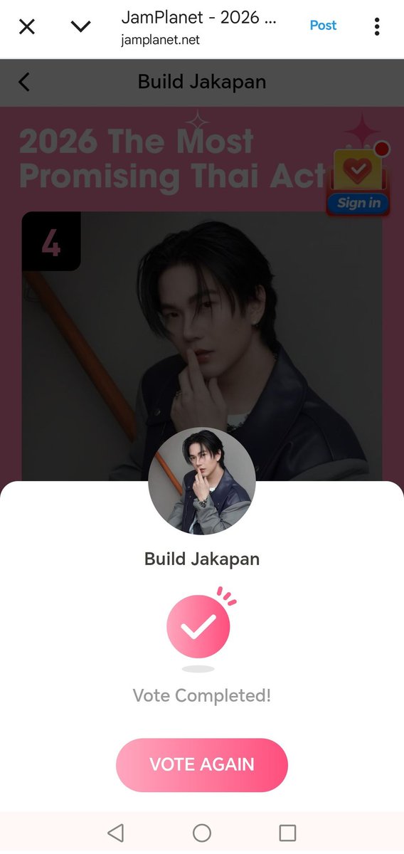 ✨ Build Jakapan Puttha is nominated for the 2026 Most Promising Thai Actors Awards.🏆💙🫂😇

🔗Voting Link: jamplanet.net/idol/155
⏰Voting Deadline: January 28, 2026, 12 PM (BKK)
🎟Earn 3 hearts per day when you log in.

#Beyourluve #BuildJakapan <a href="/JakeB4rever/">BIU.</a> <a href="/CentraldaBJ/">Central Build Jakapan 🇹🇭</a>