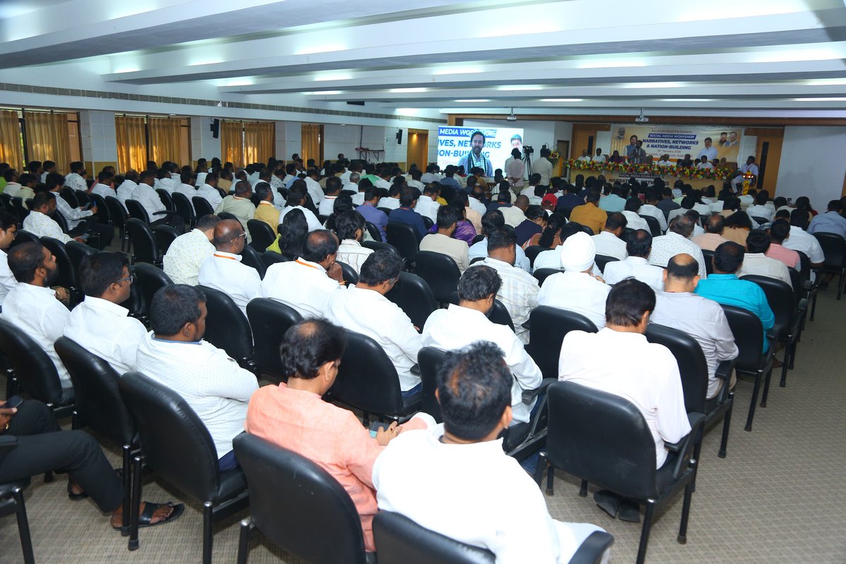 Attended and addressed Secunderbad Parliament Constituency social media workshop organised at Yousufguda in Secunderabad, today, where I spoke about the growing importance of social media in today’s digital world.

Underlined how social media has emerged as a powerful platform to