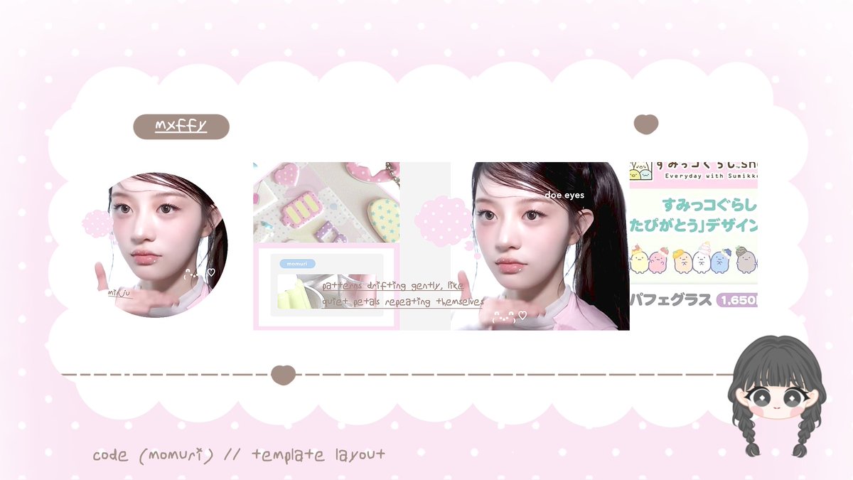 he2heart's tweet image. template layout “momuri”dan “hikurumi” sudah bisa dibawa pulang ya! silahkan dm miffy atau klik tele miffy buat jajan ♡

#zonauang