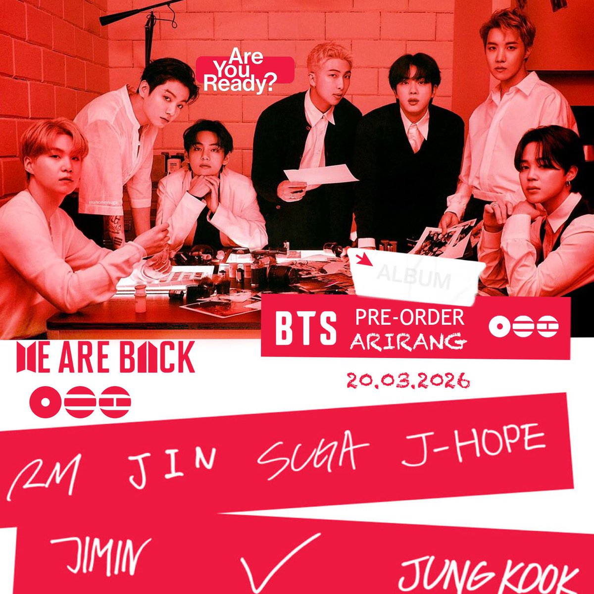 🇩🇪-Armys, wie sieht es aus? 
Was habt ihr schon unternommen fürs CB?
presave, presale, ticketing… mega aufregend, oder?

Berichtet doch mal und stellt gerne auch Fragen. 
#BTSComeback2026 #BTS_WORLDTOUR #BTSARMY #BTSCommunity_Germany