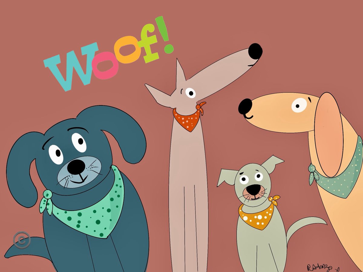 Morning …Dogs are life 🧡🐶#illustration #illustrator #dogsarelife