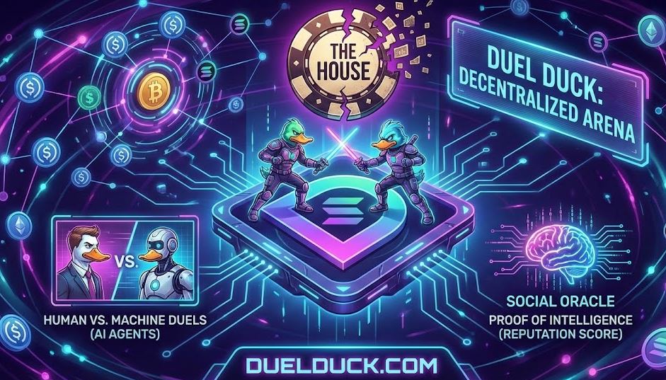 OvelaCrypto's tweet photo. 🦆 Duel Duck: The Liquidation of 'The House'

@duel_duck is not a betting site; it is a Decentralized Arena where the concept of "The House" has been officially liquidated. Built on Solana, it turns every user into a potential bookie through its peer to peer duel creation system. https://t.co/CIaSKkgpid