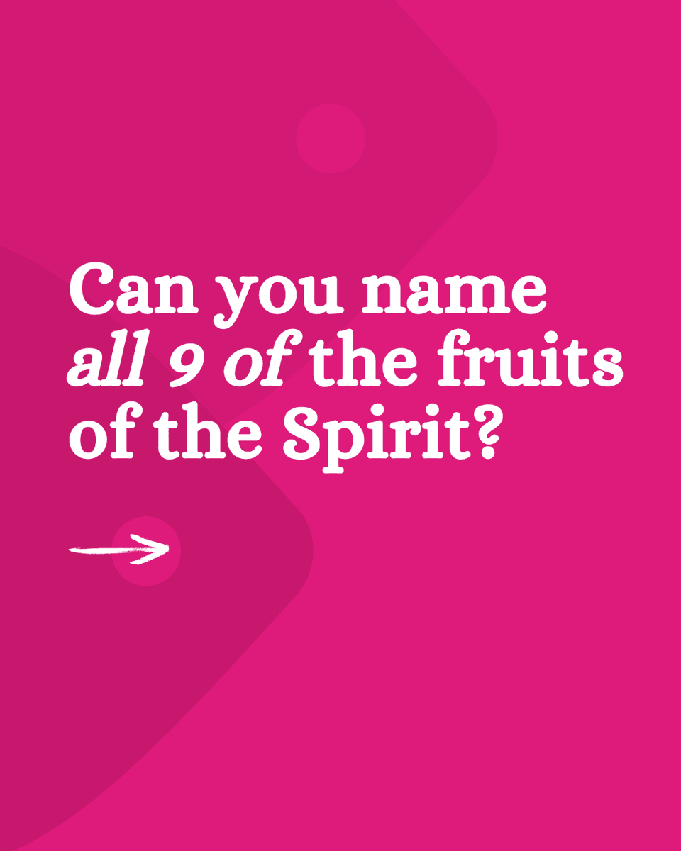 “But the fruit of the Spirit is love, joy, peace, patience, kindness, goodness, faithfulness, gentleness, self-control.” - Galatians 5:22-23

The fruits of the Spirit are evidence that the Holy Spirit is alive and active in your life.

#SundayScripture