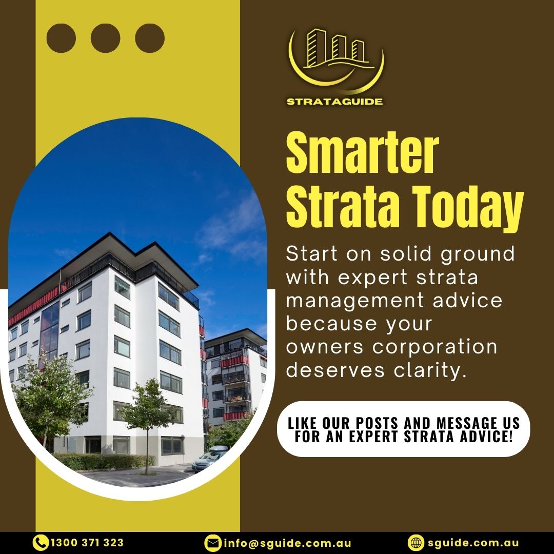 Smarter strata starts with clarity. Strataguide brings expert advice to owners corporations so you can build confidence and strong community outcomes.

#stratamanagement #ownerscorporation #strataexperts #strataguide