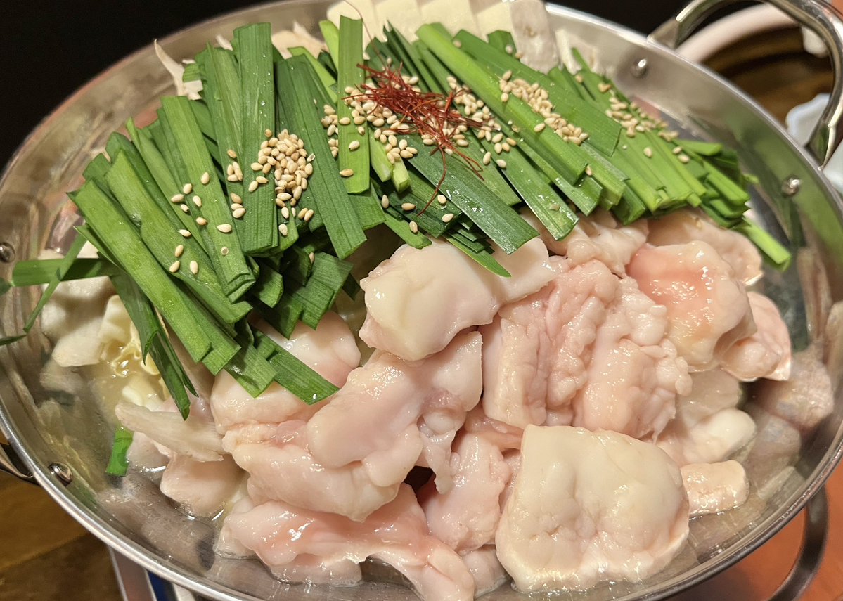 syntax2022's tweet image. もつ鍋、いきまーす！！🍲^_^️✨
#アキネコ飯