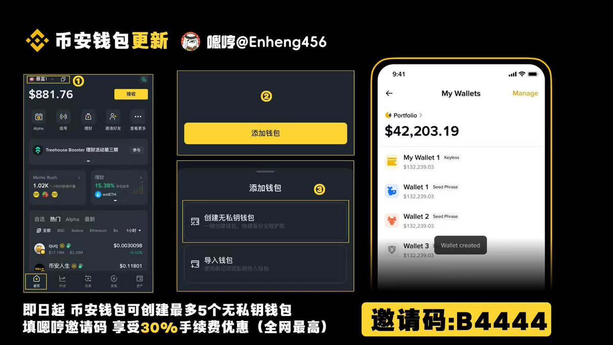 币安Binance交易所注册下载及使用教程网址：tokenpceket.pro.fpy