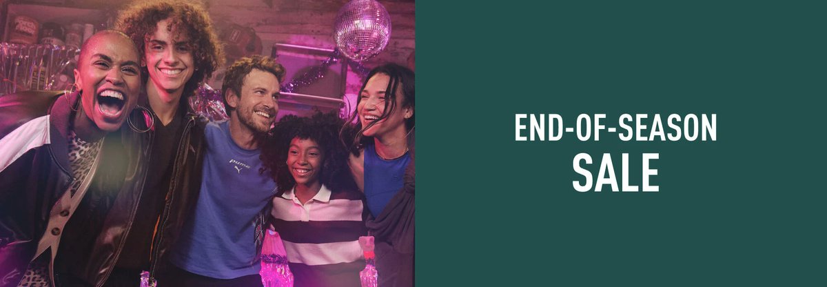 ¿Buscando un outfit que combine con tu ritmo? ⚡️ 

Aprovechá los descuentos de hasta el 50% que trae el "End of Season Sale" de PUMA en accesorios, zapas y más. ¡Es ahora o nunca! Hacé clic y enterate de todo:  goo.su/KHFr7b3