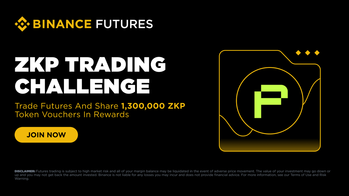 BinanceFutures's tweet image. 🔥Join the Futures ZKP Trading Challenge! Trade ZKPUSDT on Futures and share a total prize pool of 1,300,000 ZKP!

How to participate:
🔸Trading Competition: Climb the trading volume leaderboard to share 1,000,000 ZKP.
🔸Referral Challenge: Invite friends to trade futures for the…