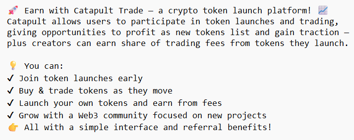 Aletandr's tweet photo. Sign up here:
https://t.co/vP03TCyiTA

#Crypto #Trading #Bitcoin #BTC #Ethereum #ETH #Web3 #Airdrop #Memecoin #DeFi #PassiveIncome #Solana #Catapult #LetsCatapult #CatapultTrade #TurboTokens #NFA #DYOR #TokenLaunch #HyperVolatile #PredictionMarket #ReferralCrypto https://t.co/xf4NxS6Wfo
