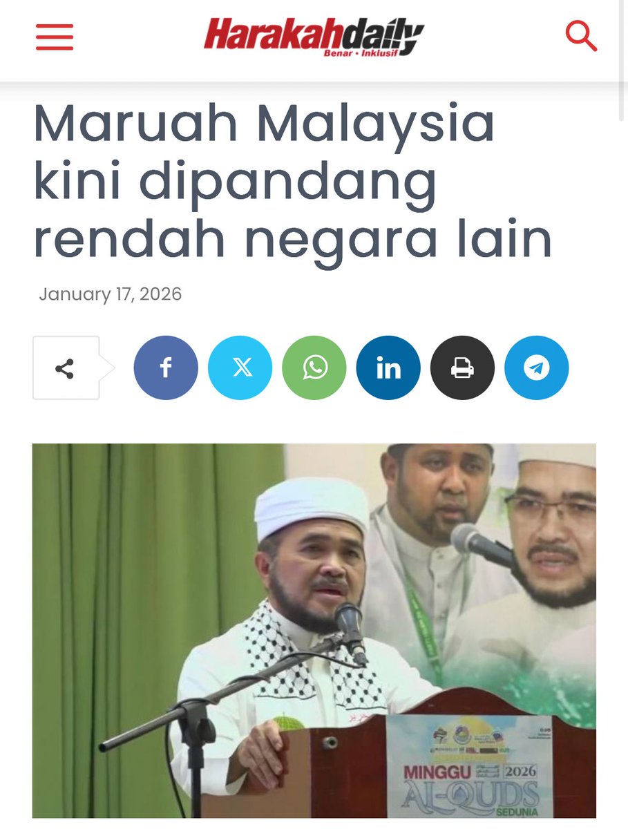 MALAYSIA 
- Pertumbuhan ekonomi 4.9% pada 2025
- Ringgit meningkat 8% vs USD sepanjang 2025, antara terbaik di Asia
- Passport index no. 3 terbaik dunia
- Kadar pengangguran 3%, terendah sejak 10 tahun lepas

Sementara itu PAS :