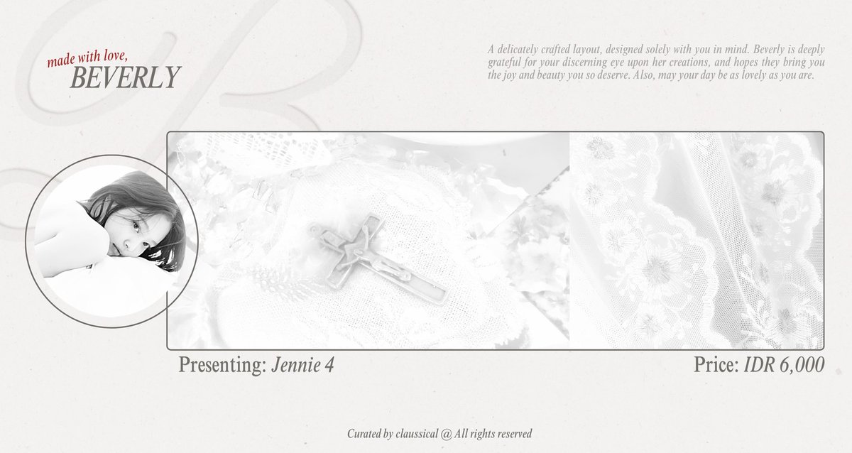 LustreMuse's tweet image. Please help repost, thank you! #zonauang

Pure in essence, chic in presence. Kim Jennie ready stock layout is available for you to take home. DM if she catches your eye.