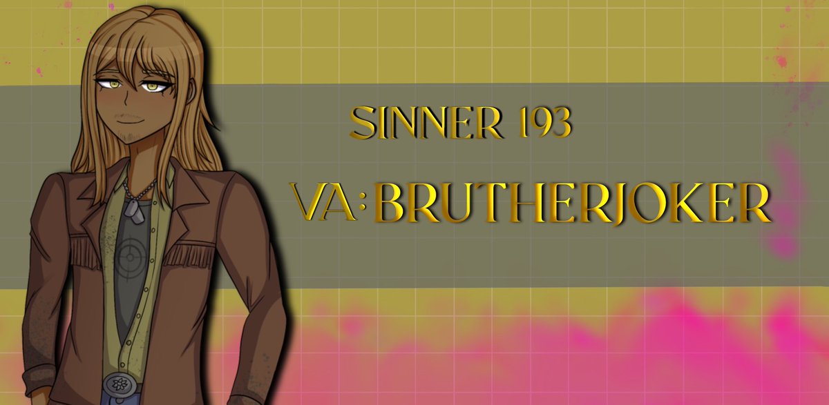 JokerBruther's tweet image. 🔫ROLE ANNOUNCEMENT🔫

Howdy! The night is not over as I also announce that I play Sinner 193 in Danagnronpa: Final Rumination!

I hope you enjoy the ride! The crew and cast are phenomenal people! Please check out @Finalrumination and thank you for this opportunity!