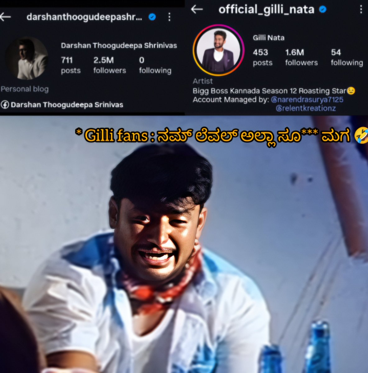 madmaxhasnomerc's tweet image. Gilli&amp;gt;&amp;gt;&amp;gt;&amp;gt; ageeb dagar darshan 
#bbk12kannada #BRBFirstBlood #KichchaSudeep