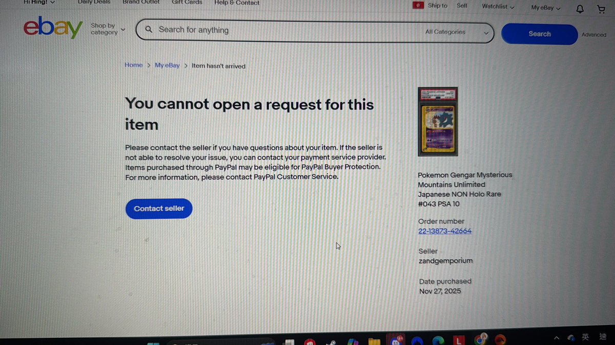 hkerfox1's tweet photo. @AskeBay @eBay @EbayHelp @PSAcard @Pokemon @PokemonTCG https://t.co/hdi4w695yA