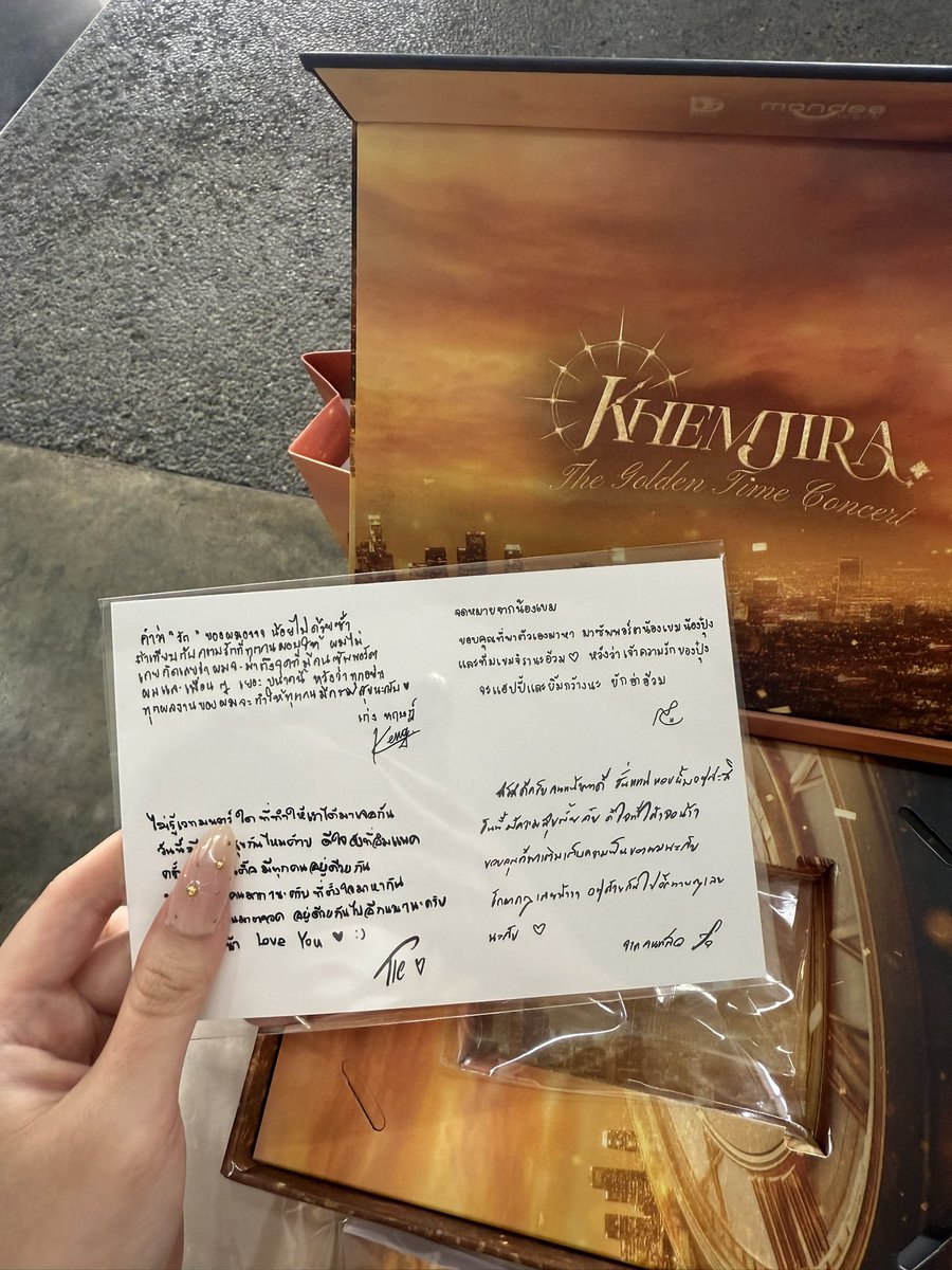 mpgoround's tweet image. #KhemjiraTheGoldenTimeConcer