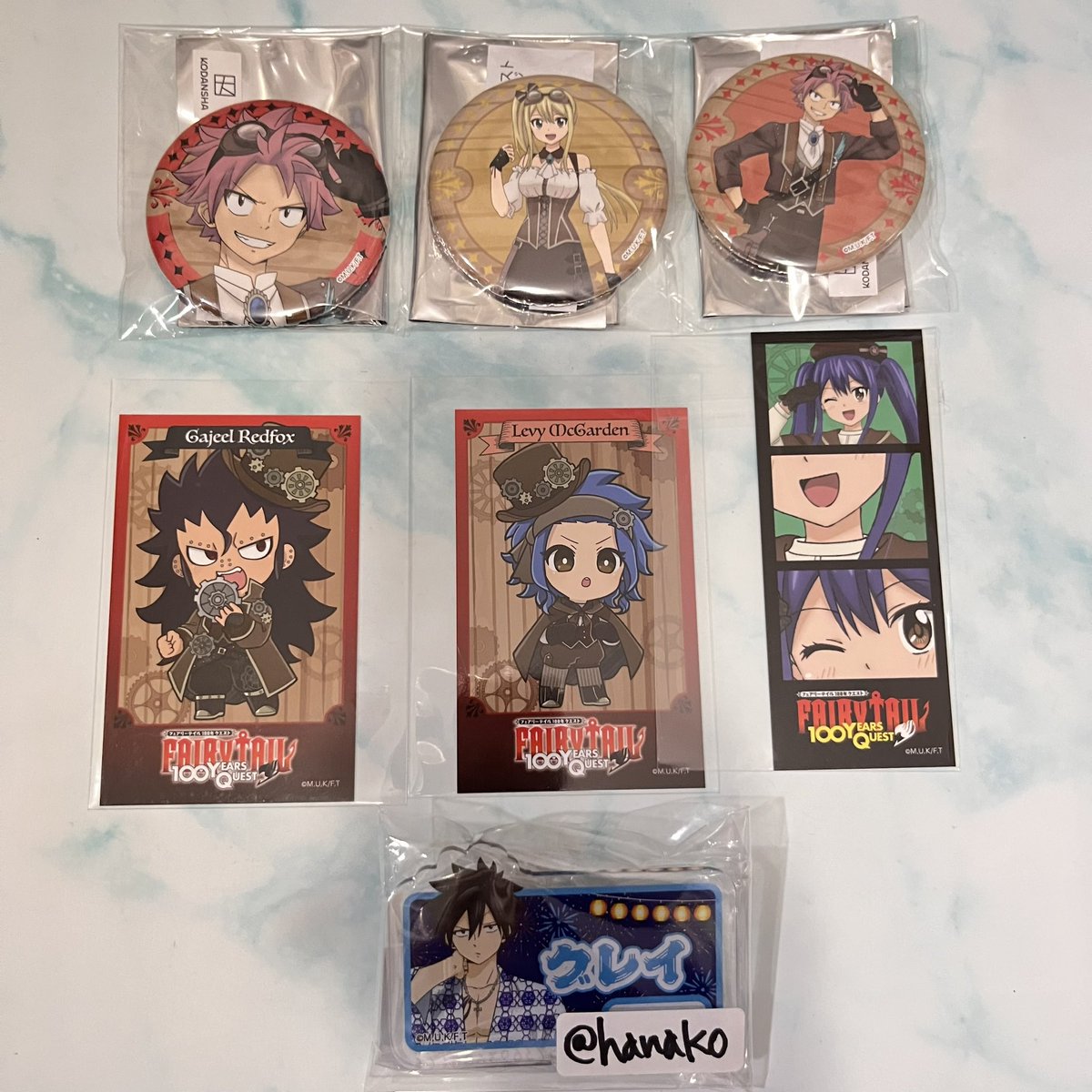交換】 フェアリーテイル プリンセスカフェ 缶バッジ トレーディング