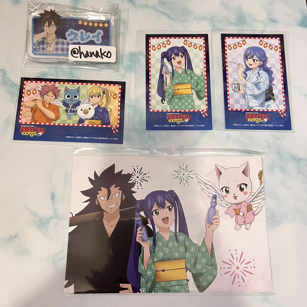 交換】 フェアリーテイル プリンセスカフェ 缶バッジ トレーディング