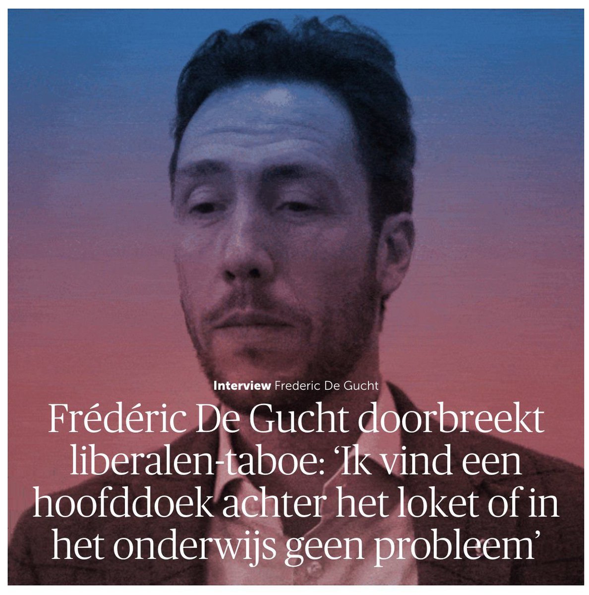 Mauritsvdr's tweet image. Het is zeer jammer dat nu ook Vld de neutraliteit van de overheid loslaat, door het verbod te willen schrappen op het dragen van levensbeschouwelijke overtuigingen voor de klas, waaronder de hoofddoek.

Specifiek voor de hoofddoek is het onderwijs dikwijls de enige plek waar…