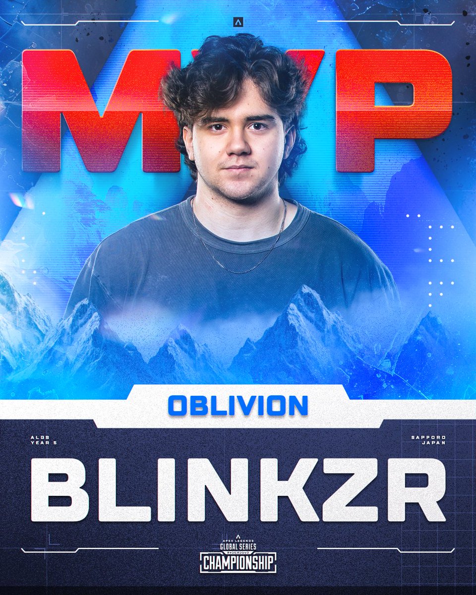 MOST. VALUABLE. PLAYER. 🏅👏

<a href="/Blinkzrr/">Blinkzr</a> was INSTRUMENTAL during Oblivion's #ALGS Champs-winning run!